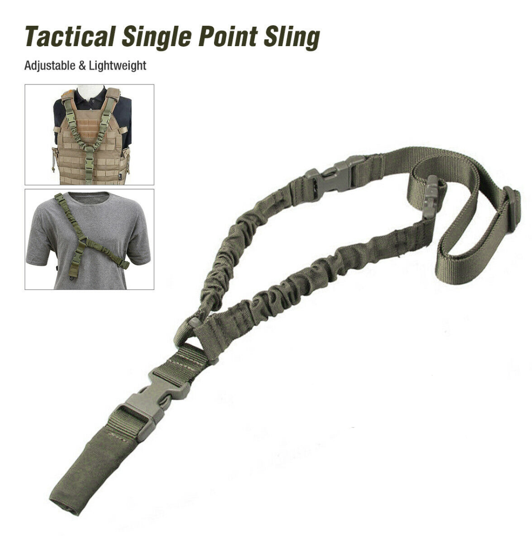 Tactical Single Point Bungee Sling